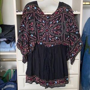 Free People embroidered tunic